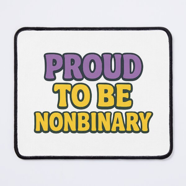 Item preview, Proud to Be Nonbinary – Bold Typography designed and sold by Haus Of Sin.