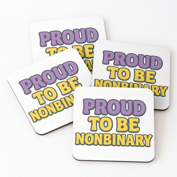 Item preview, Proud to Be Nonbinary – Bold Typography designed and sold by Haus Of Sin.