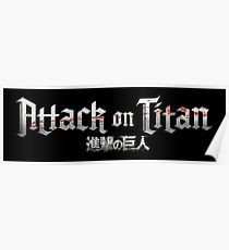 Attack on Titan - Logo Design Poster