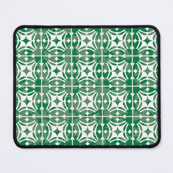 Item preview, Mediterranean Inspired Geometric Tile Pattern - Pesto Green designed and sold by Aureusglow.