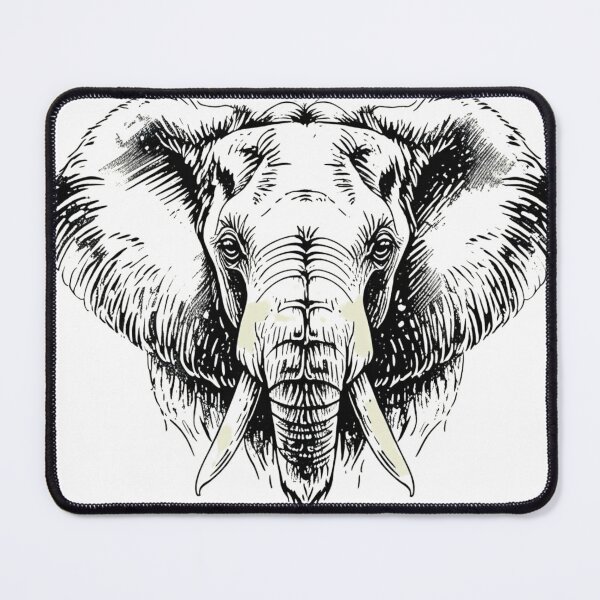 Item preview, Pen and Ink Elephant Drawing – Symbol of Strength and Wisdom designed and sold by CulturalCurios.
