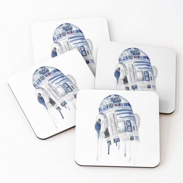 Item preview, Star Wars Watercolour R2D2, Retro Droid designed and sold by Sam Morton - Heart Art.