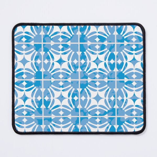 Item preview, Mediterranean Inspired Geometric Tile Pattern - Light Blue designed and sold by Aureusglow.