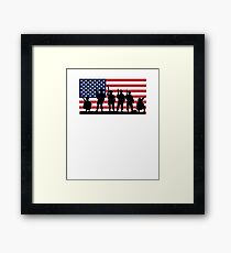 Patriot Veteran Hero T-Shirt and Apparel Framed Print