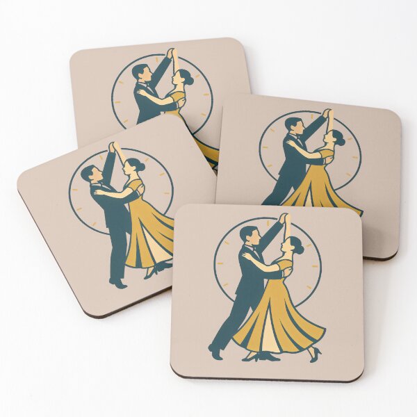 Item preview, Midnight Ballroom Dance – Retro Romance Art Print designed and sold by Shoot-The-Moon.