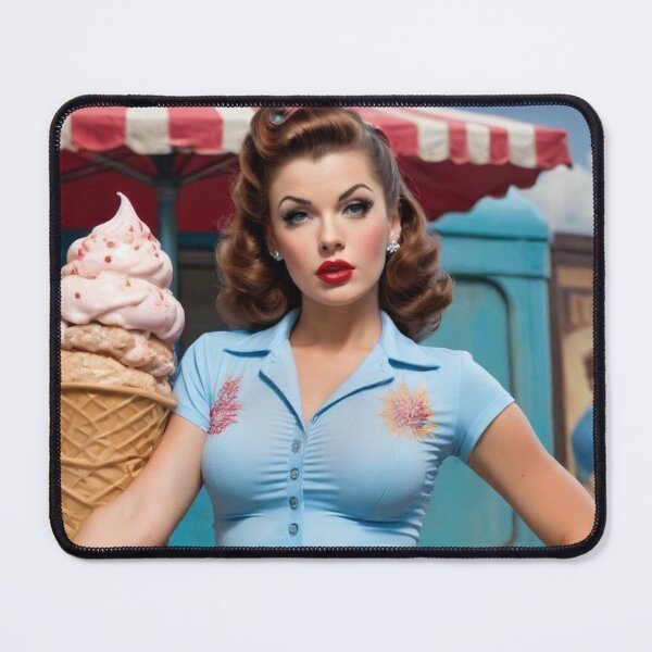 Item preview, Ruby Frost – 1940s Pin-Up Ice-Cream Sweetheart designed and sold by MissSaylor.