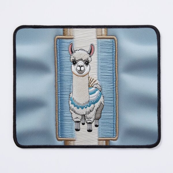 Item preview, Argentinian Llama Embroidery  Patriotic Argentina Flag Animal Design designed and sold by ArtDesignTp.