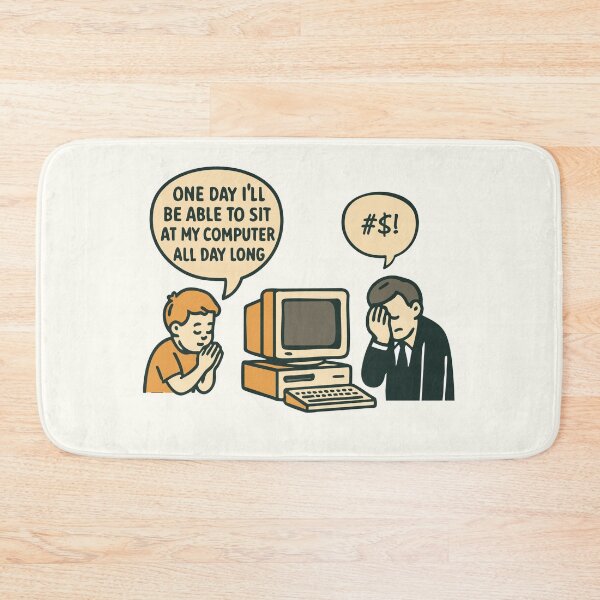 Item preview, Dream vs Reality – The Computer Life We Hoped For designed and sold by BeetleDots.
