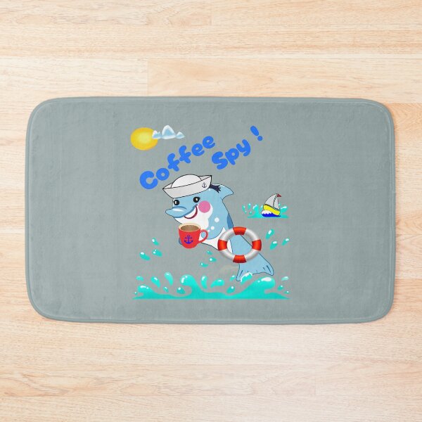 Item preview, Coffee Spy Secret Sticker With Сyber - Marine Vibe designed and sold by Felia001.