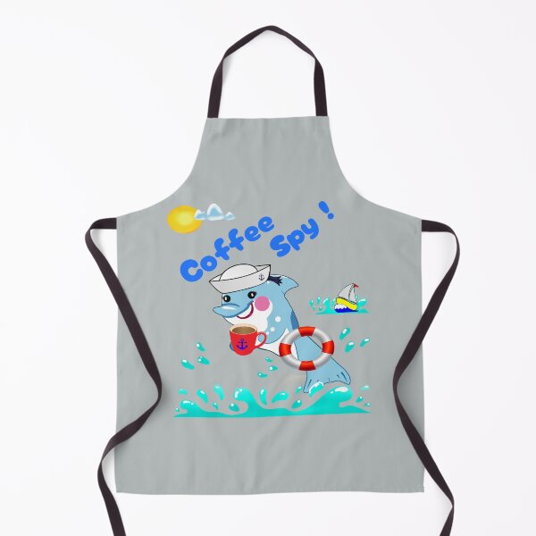 Item preview, Coffee Spy Secret Sticker With Сyber - Marine Vibe designed and sold by Felia001.