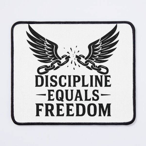 Item preview, Discipline Equals Freedom | Powerful Wings & Motivation Design - Perfect for Dreamers & Achievers designed and sold by MafiaCreation.