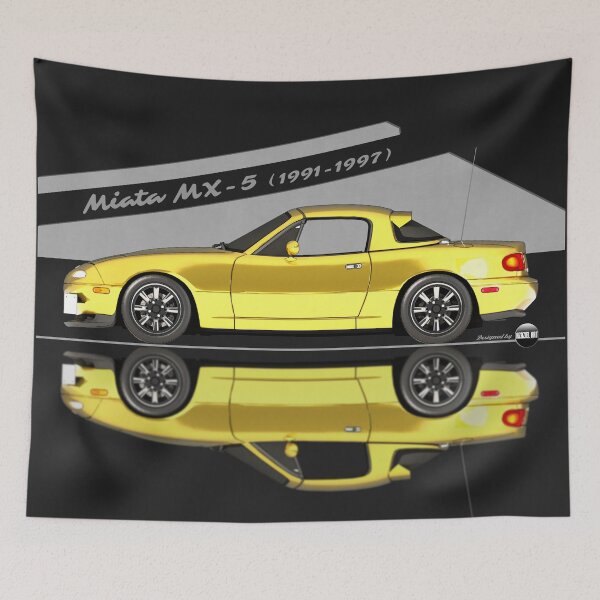Item preview, Miata - MX-5 NA 1991-1997 (Sunburst Yellow) - Pure 90s Roadster Joy designed and sold by Azaziel.