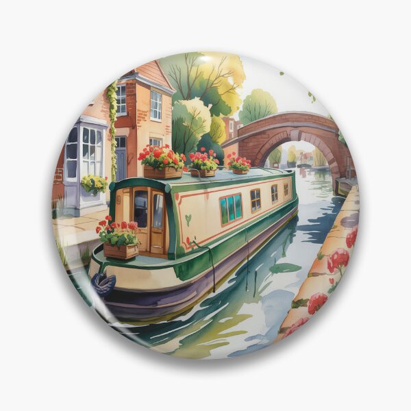 Item preview, Summer Mooring – English Canal Dream designed and sold by Angry Swan Designs.