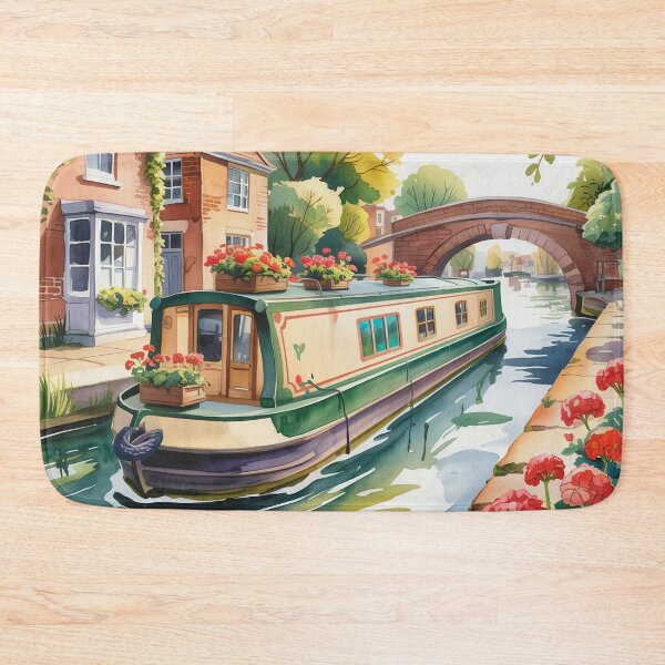 Item preview, Summer Mooring – English Canal Dream designed and sold by Angry Swan Designs.