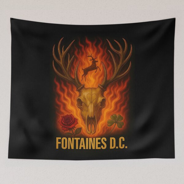 Item preview, Fontaines D.C Flaming Stag designed and sold by jackjoe1708.
