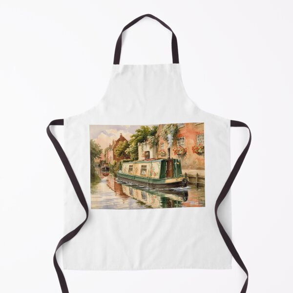Item preview, Roses on the Canal – English Narrowboat Charm designed and sold by Angry Swan Designs.