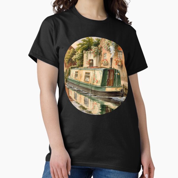 Item preview, Roses on the Canal – English Narrowboat Charm designed and sold by Angry Swan Designs.