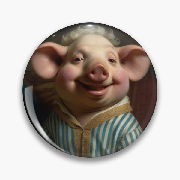 Item preview, Cute Funny Pig in Pijamas reading book Old Vintage Portrait designed and sold by MovieSetStories.