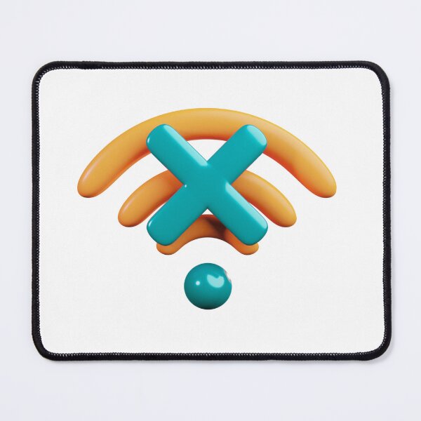 Item preview, No WiFi Mood – Funny 3D Internet Down Sticker designed and sold by HASEEF FAROOK.