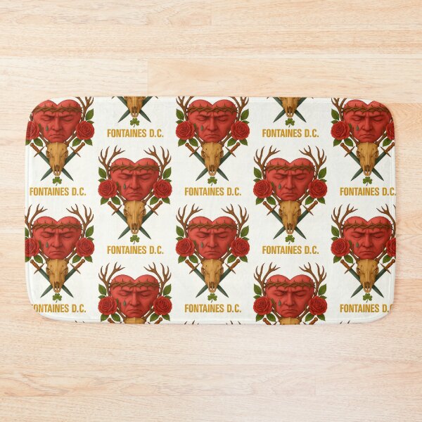 Item preview, Fontaines D.C Heart Stag Skull Emblem designed and sold by jackjoe1708.