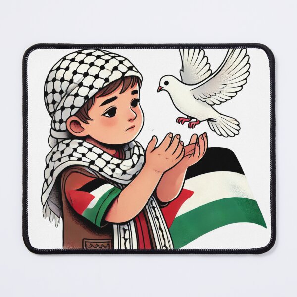 Item preview, FREE PALESTINE CHILDREN WITH DOVE designed and sold by FREE_PALESTINE_DESIGN.