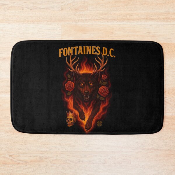 Item preview, Fontaines D.C Flaming Stag Wolf designed and sold by jackjoe1708.