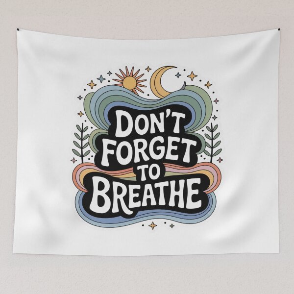 Item preview, Boho Don't Forget to Breathe designed and sold by AdventurerCrafts.