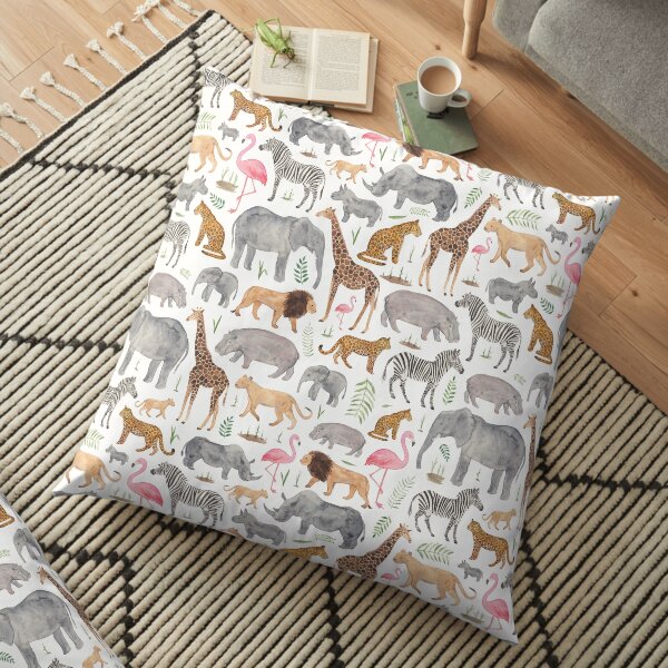 Safari Animals Floor Pillow