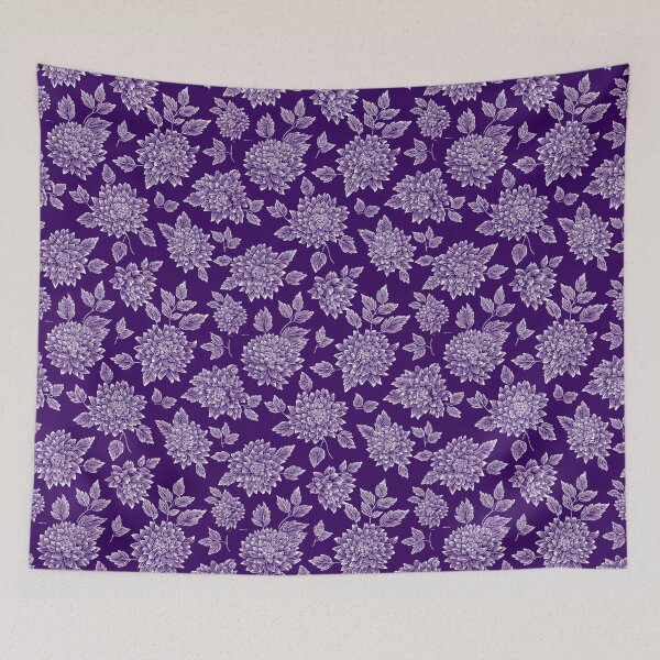 Item preview, Elegant Purple Floral Pattern Fabric - Seamless Design for Quilting & Crafts designed and sold by DariaProf.