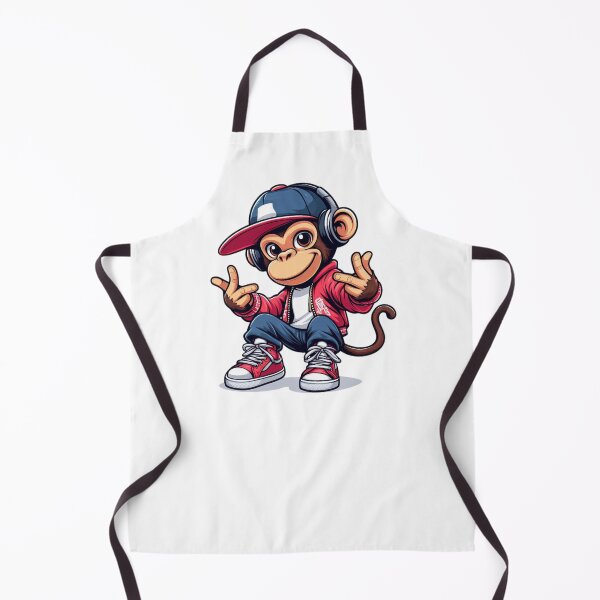 Item preview, Cartoon monkey rapper designed and sold by Pasja W Każdym Szkicu!.