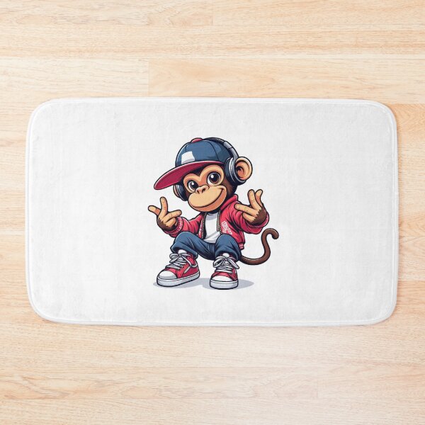 Item preview, Cartoon monkey rapper  designed and sold by Pasja W Każdym Szkicu!.