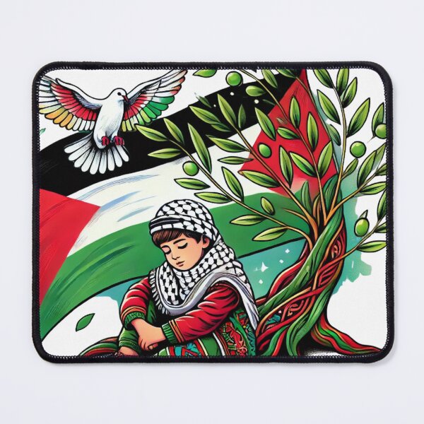 Item preview, FREE PALESTINE DOVE AND OLIVE designed and sold by FREE_PALESTINE_DESIGN.
