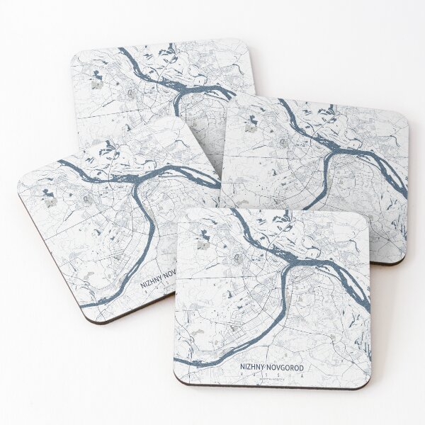Item preview, Nizhny Novgorod City Map of Russia - Coastal designed and sold by deMAP.
