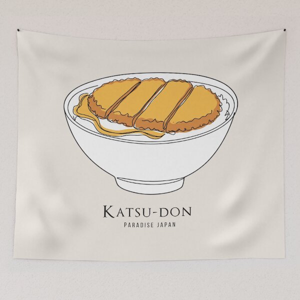 Item preview, Katsudon Craze - Simple Art for Foodies designed and sold by store-wasabi.