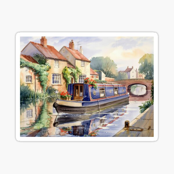 Item preview, Evening Along the Canal designed and sold by Angry Swan Designs.