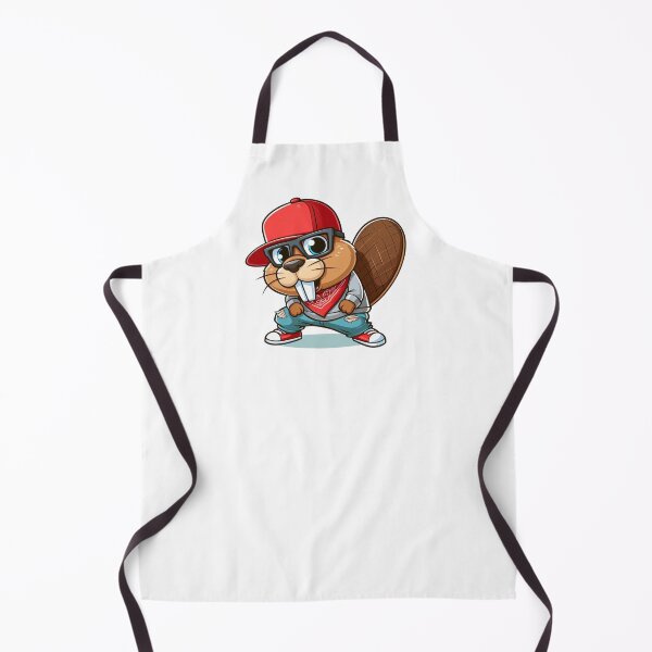 Item preview, Cartoon hip-hop beaver  designed and sold by Pasja W Każdym Szkicu!.