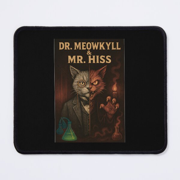 Item preview, Dr. Meowkyll & Mr. Hiss designed and sold by FlagshipGoods.