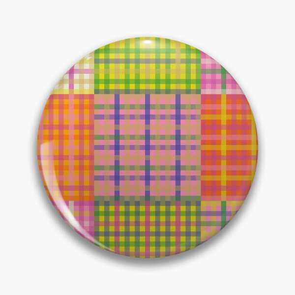 Artikelvorschau, Buntes, eklektisches Gingham-Patchwork-Karomuster entworfen und verkauft von kierkegaard.
