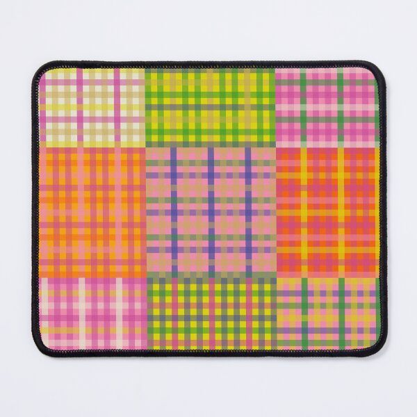 Item preview, Colorful Eclectic Gingham Patchwork Plaid Pattern designed and sold by kierkegaard.