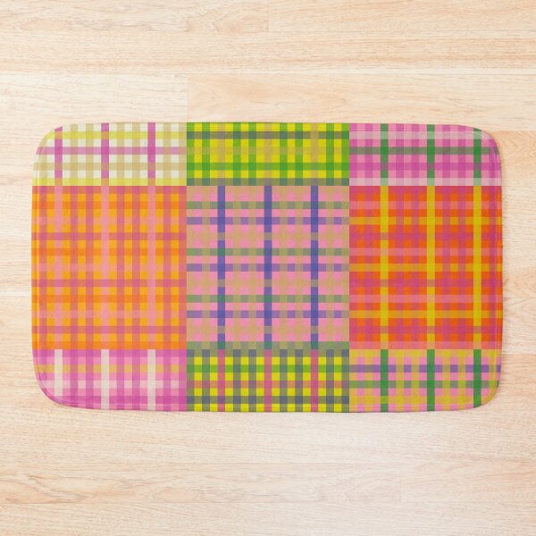 Item preview, Colorful Eclectic Gingham Patchwork Plaid Pattern designed and sold by kierkegaard.