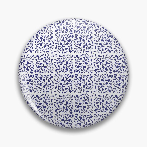 Item preview, Vintage Azulejos Blue Floral Pattern designed and sold by Klaudesign.