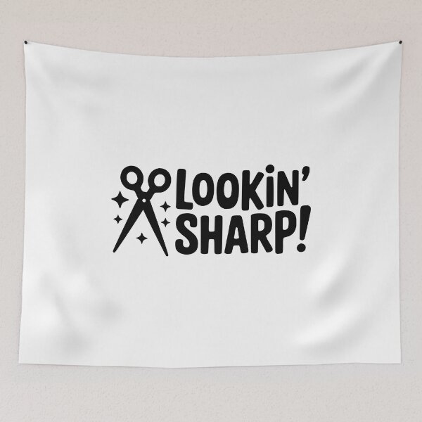 Item preview, Lookin Sharp! Cute Scissor Pun designed and sold by PMCreative.