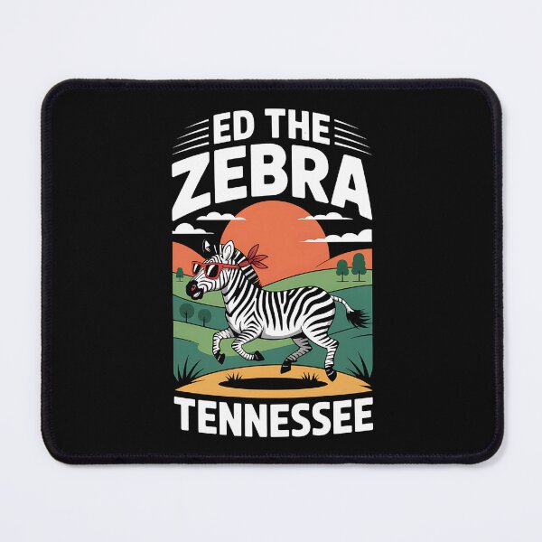 Item preview, Ed The Zebra Tennessee - A fun gift for people with a sense of humor who love animals, retro style, and original t-shirts – especially with a zebra as the star. designed and sold by ZyziowskyArt.