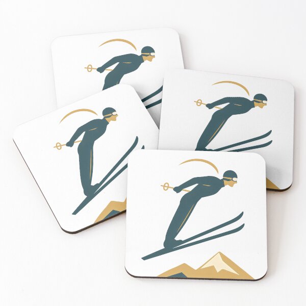 Item preview, Retro Ski Jumper – Vintage Alpine Winter Sports Design designed and sold by Shoot-The-Moon.