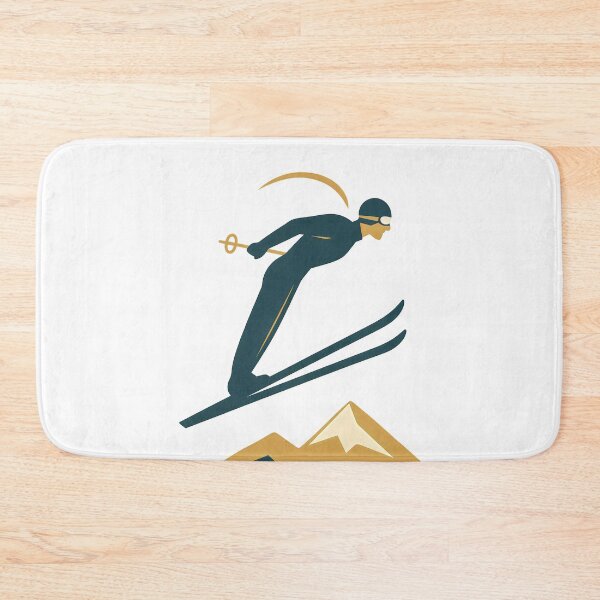 Item preview, Retro Ski Jumper – Vintage Alpine Winter Sports Design designed and sold by Shoot-The-Moon.