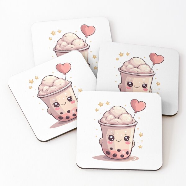 Item preview, Kawaii Boba Tea Art designed and sold by VibeTCreations.