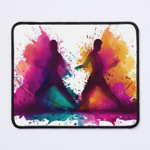 Item preview, Two Colourful Dancers designed and sold by BeatnikBuddha.