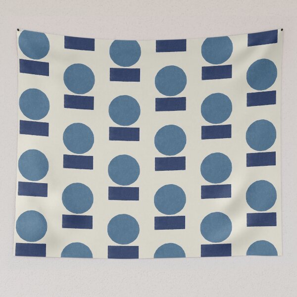 Item preview, Geometric Balance - Blue Navy designed and sold by moonlightprint.