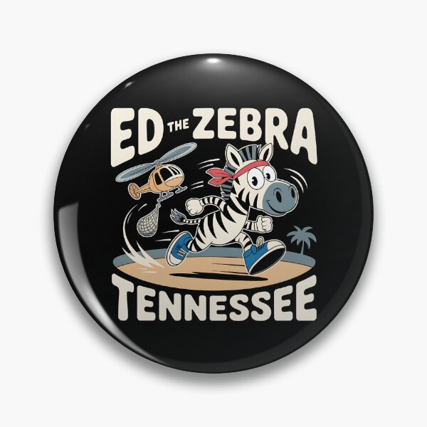 Item preview, Ed The Zebra Tennessee - A fun gift for people with a sense of humor who love animals, retro style, and original t-shirts – especially with a zebra as the star. designed and sold by ZyziowskyArt.
