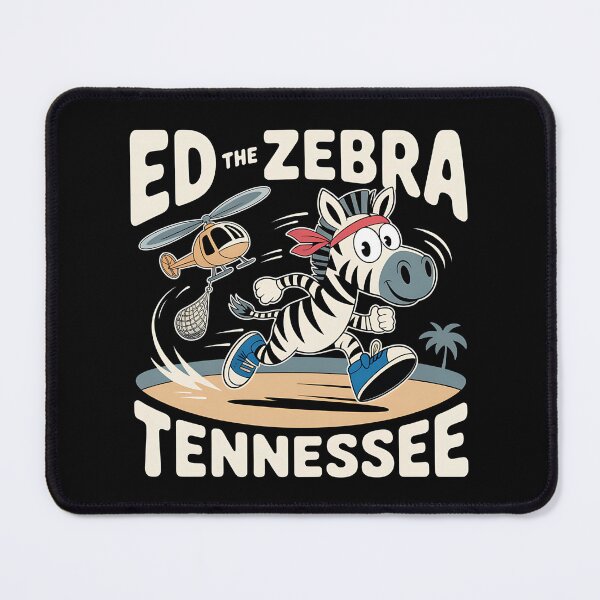 Item preview, Ed The Zebra Tennessee - A fun gift for people with a sense of humor who love animals, retro style, and original t-shirts – especially with a zebra as the star. designed and sold by ZyziowskyArt.